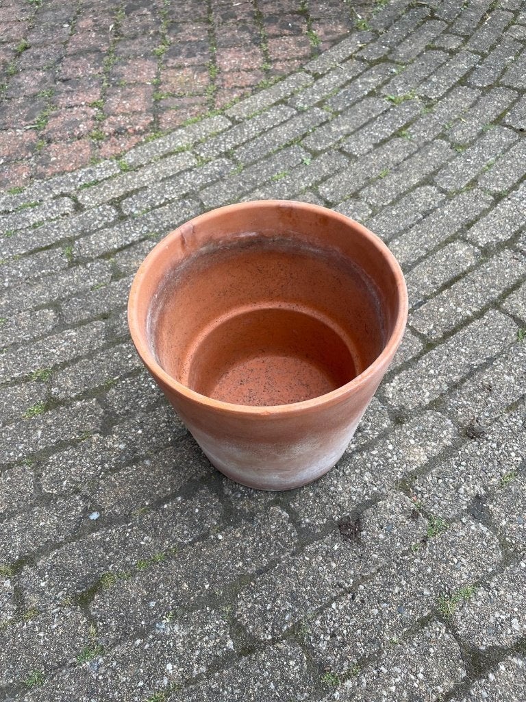Bloempot, Tuin en Terras, Bloempotten, Ophalen, Rond, Zo goed als nieuw, Aardewerk