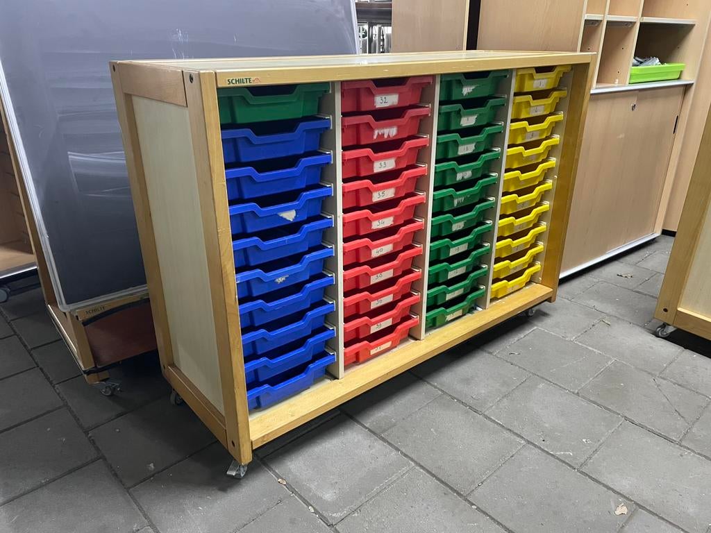 1x Schilte Ladekast Schoolkast, Ophalen, Gebruikt, Schilte, X