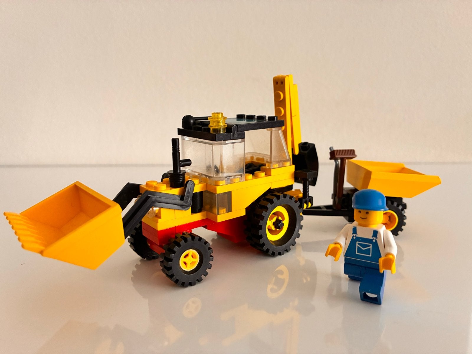 Lego City Graafmachine met aanhanger en minifiguur, Lego, Ophalen of Verzenden, Compleet, Complete set
