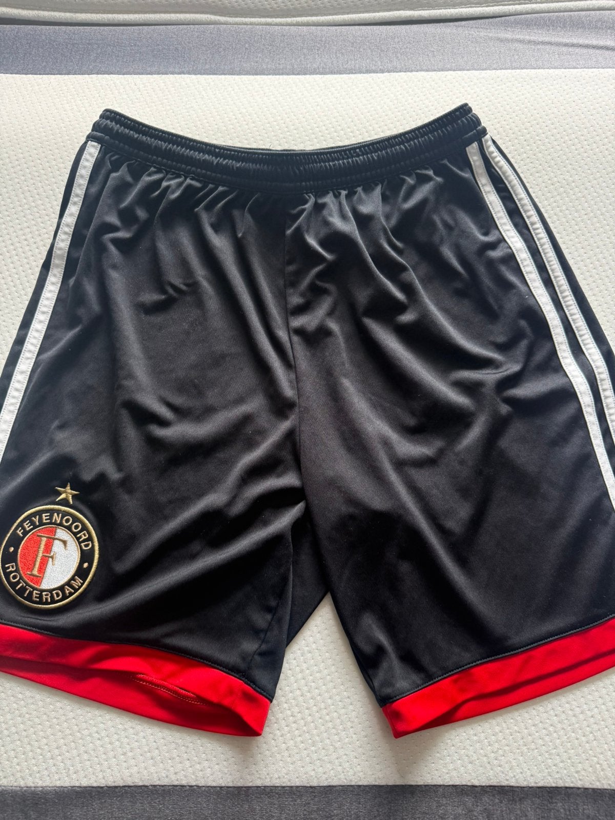 Feyenoord - Voetbalbroekje maat 174/176, Blauw, Ophalen of Verzenden, Zo goed als nieuw, Voetbal