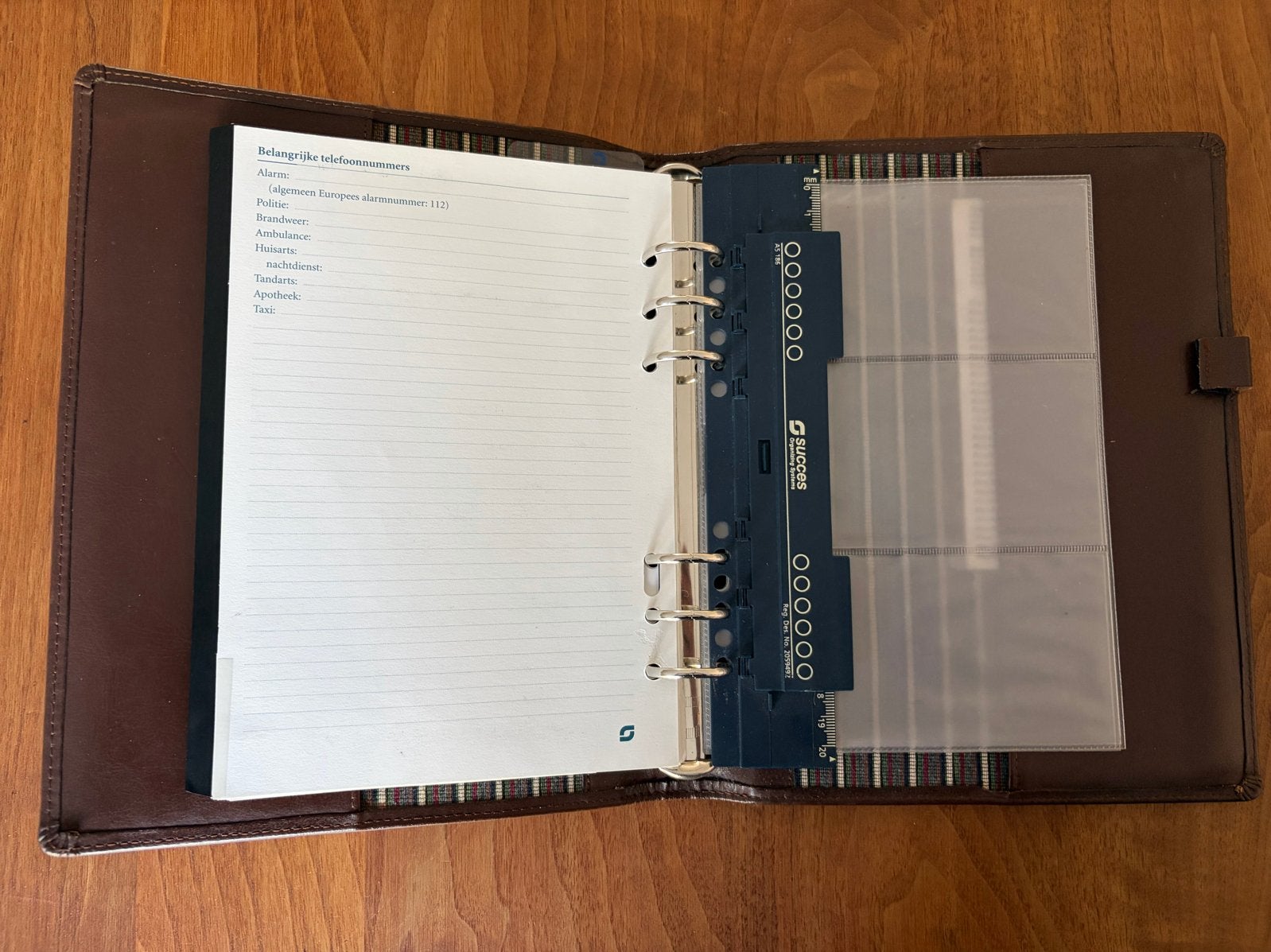 A5 Succes agenda Senior, hervulbaar, leer, Ophalen, Gebruikt