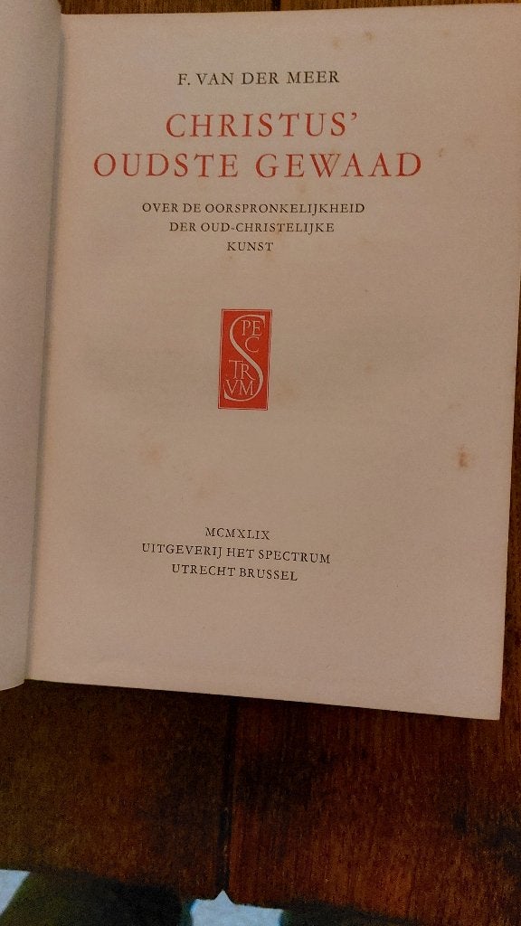 Christus' oudste gewaad- F. van der Meer, Ophalen of Verzenden, Gelezen, Schilder- en Tekenkunst