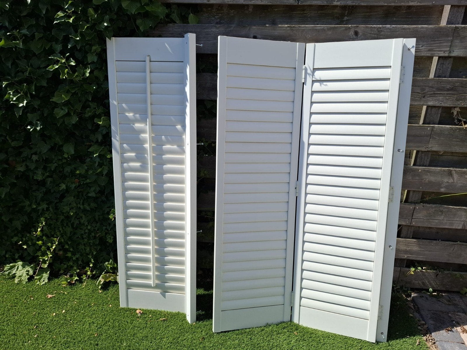 Shutters: 3 x  420 x 1450 mm met 2 Stellatten van 50 x 35 mm, Ophalen of Verzenden, Shutter