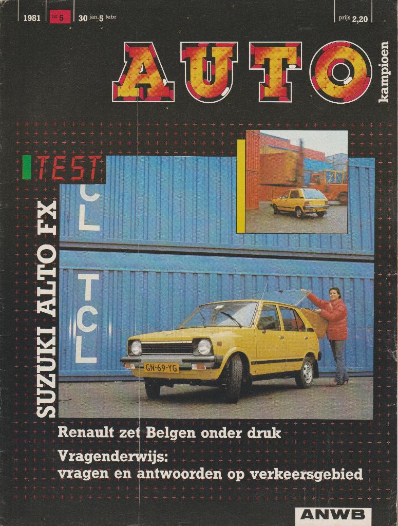 Suzuki Alto FX ( SS30V - 40V ) test in Autokampioen 1981, Gelezen, Ophalen of Verzenden, Autokampioen, Overige merken