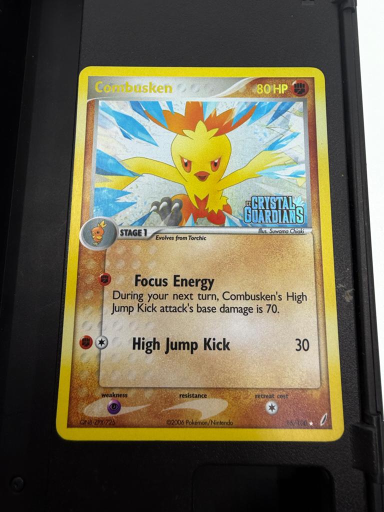 Combusken Pokémon kaart Crystal Guardians 15/100, Ophalen of Verzenden, Gebruikt, Losse kaart