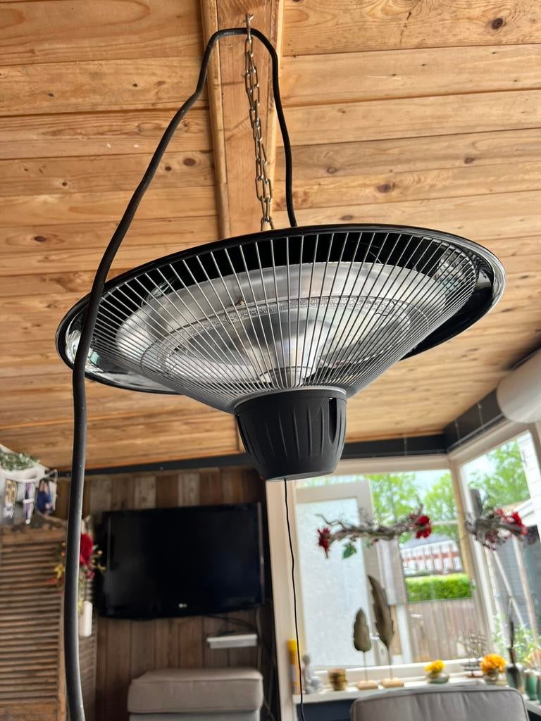 Terrasverwarming, Tuin en Terras, Terrasverwarmers, Ophalen, Zo goed als nieuw, Elektrisch, Plafond