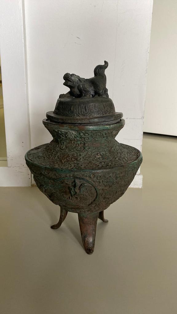 Chinees koperen pot, Antiek en Kunst, Antiek | Koper en Brons, Ophalen of Verzenden