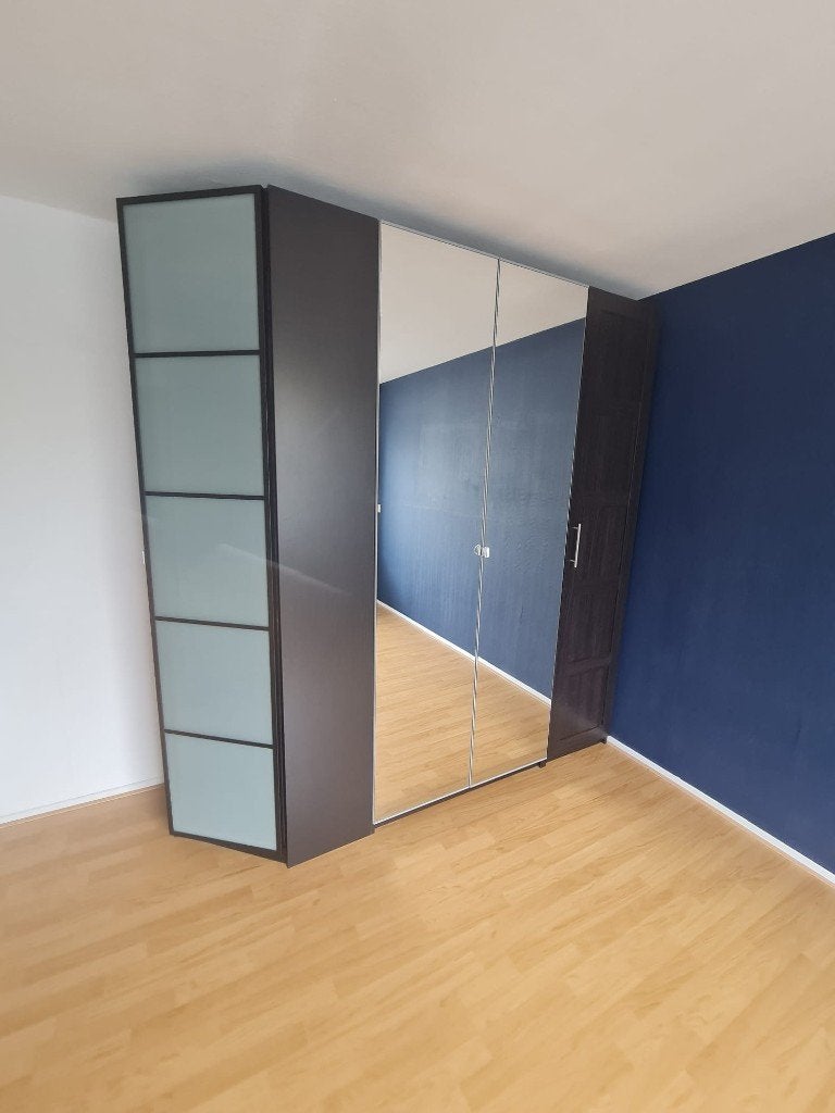 ikea pax kledingkasten: 100+50+hoekkast. Leveren en monteren, Huis en Inrichting, 200 cm of meer, Ikea, Www.KasparWinke.nl, Met klep(pen)