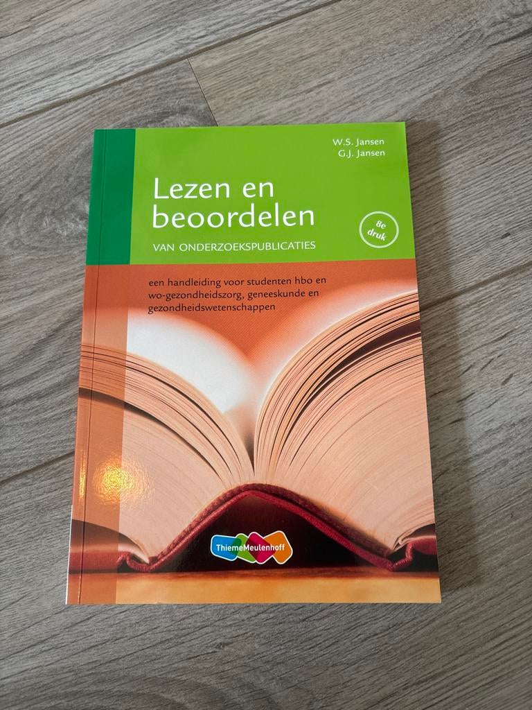 Lezen en beoordelen van onderzoekspublicaties, Ophalen of Verzenden, Beta, Zo goed als nieuw, HBO