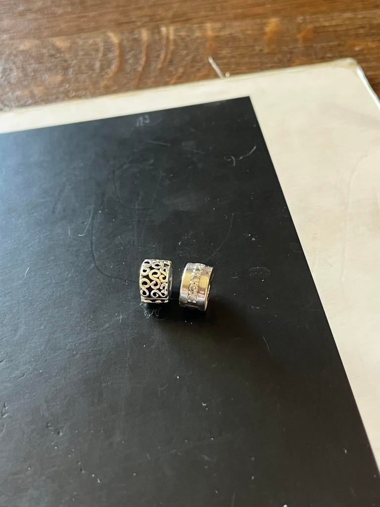 Pandora stoppers, Ophalen of Verzenden, Zo goed als nieuw, Zilver, Pandora