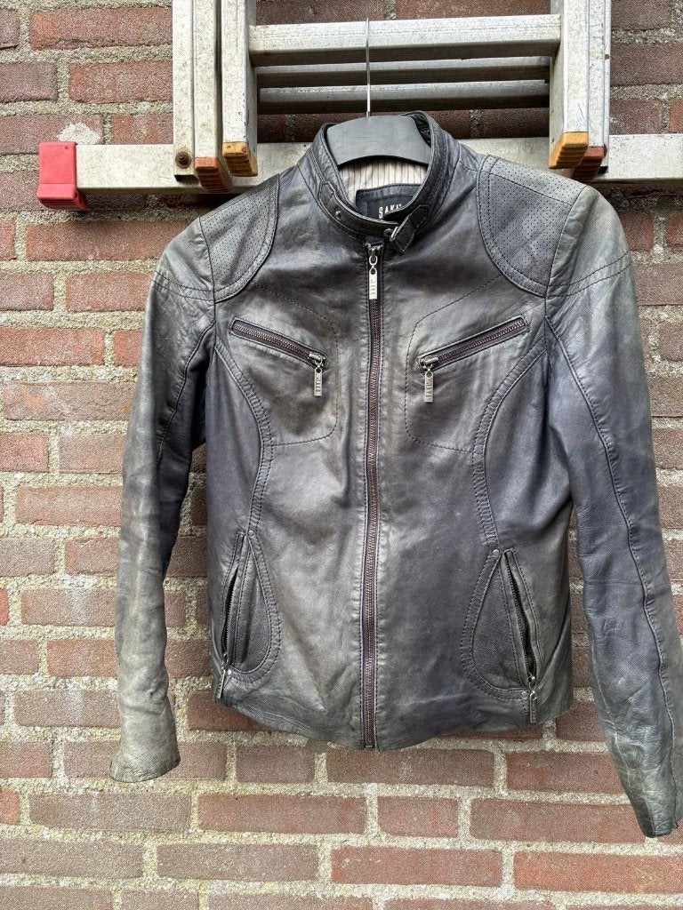 Dames leren jas, Kleding | Dames, Maat 38/40 (M), Zwart, Ophalen of Verzenden, Saki