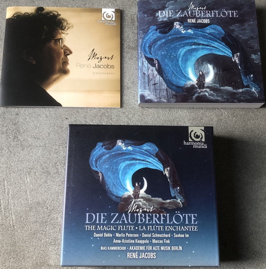 MOZART - DIE ZAUBERFLOTE - RENE JACOBS - BOX 3 CD'S, Ophalen of Verzenden, Classicisme, Zo goed als nieuw, Mozart