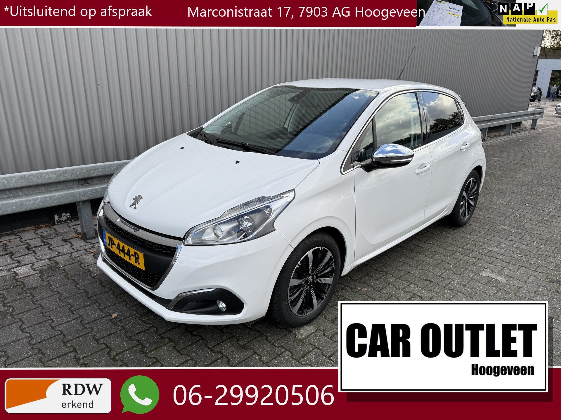 Peugeot 208 1.2 PureTech GT-Line 161Dkm.NAP, 5-Drs, H/Leer,, Auto's, Voorwielaandrijving, Gebruikt, 1199 cc, 82 pk