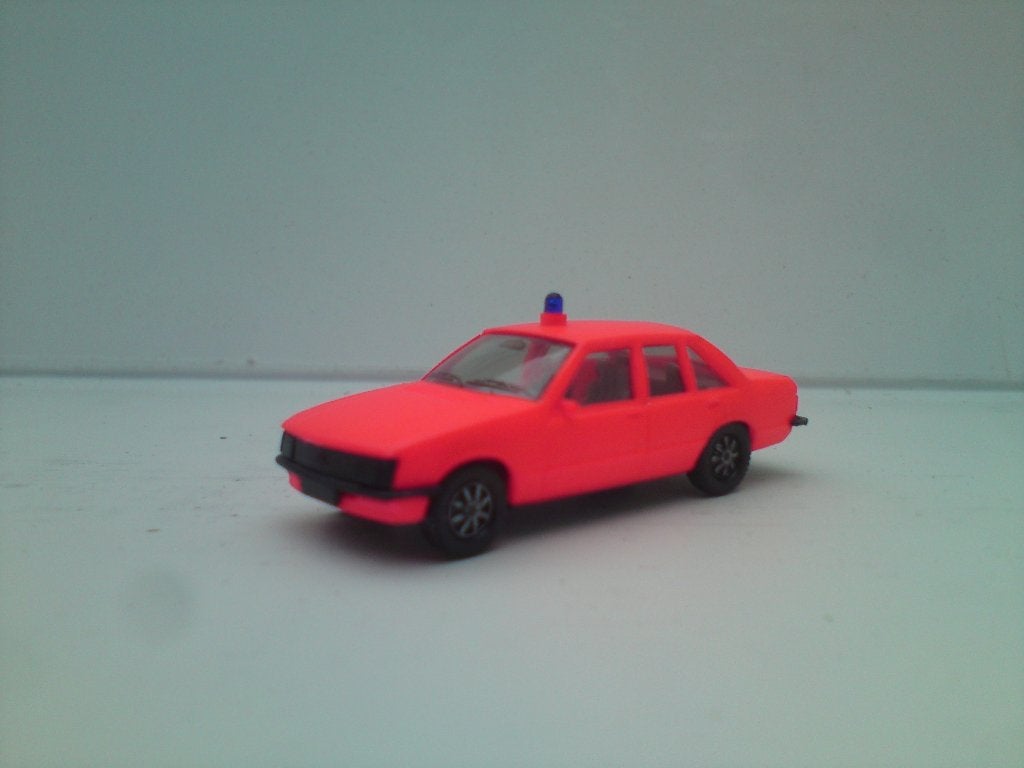 Herpa Opel Rekord Feuerwehr Tageslicht rot. 1/87 schaalmodel, Ophalen of Verzenden, Gebruikt, Auto, Herpa