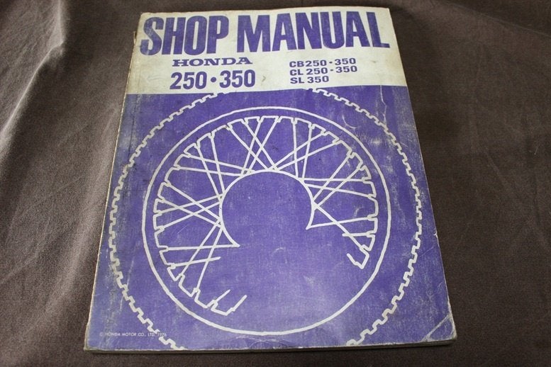 Honda CB250 CB350 CL250 CL350 SL350 twins 1976 shop manual, Motoren, Ophalen of Verzenden, Honda