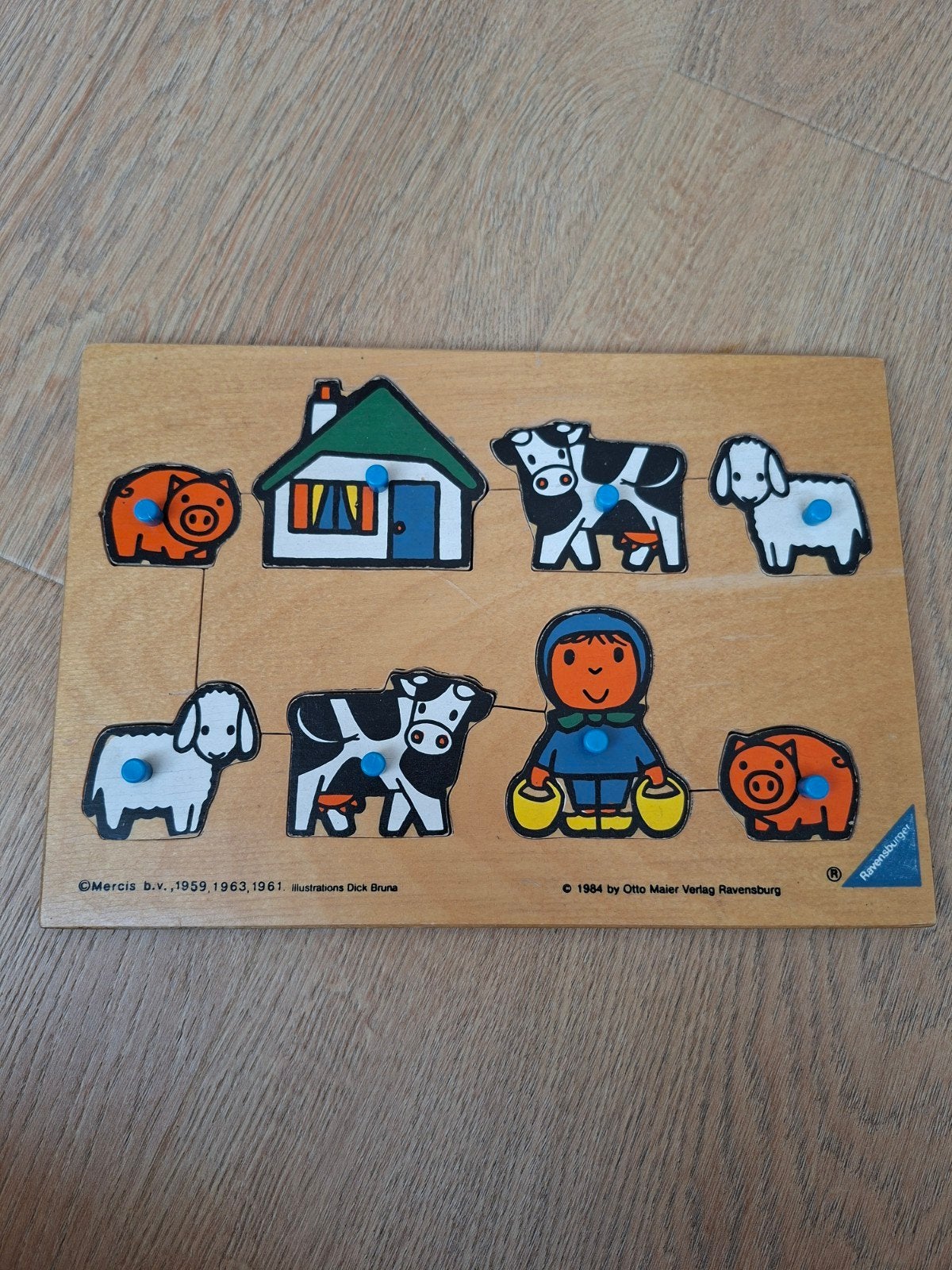 Ravensburger Houten Boerderij Puzzel Dick Bruna, Ophalen of Verzenden