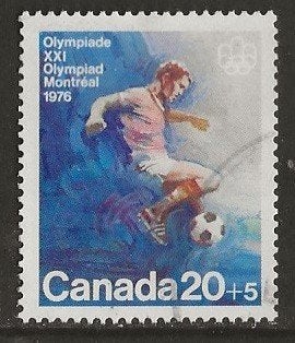 Canada 63, voetbal olympiade voor monty, Verzenden, Gestempeld, Noord-Amerika