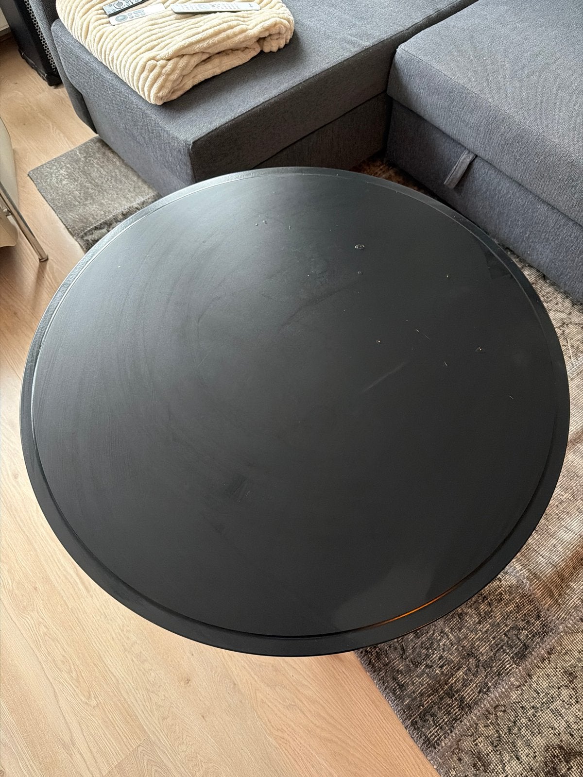 IKEA KRAGSTA Salontafel - Zwart, Rond, Ophalen, Gebruikt, Rond