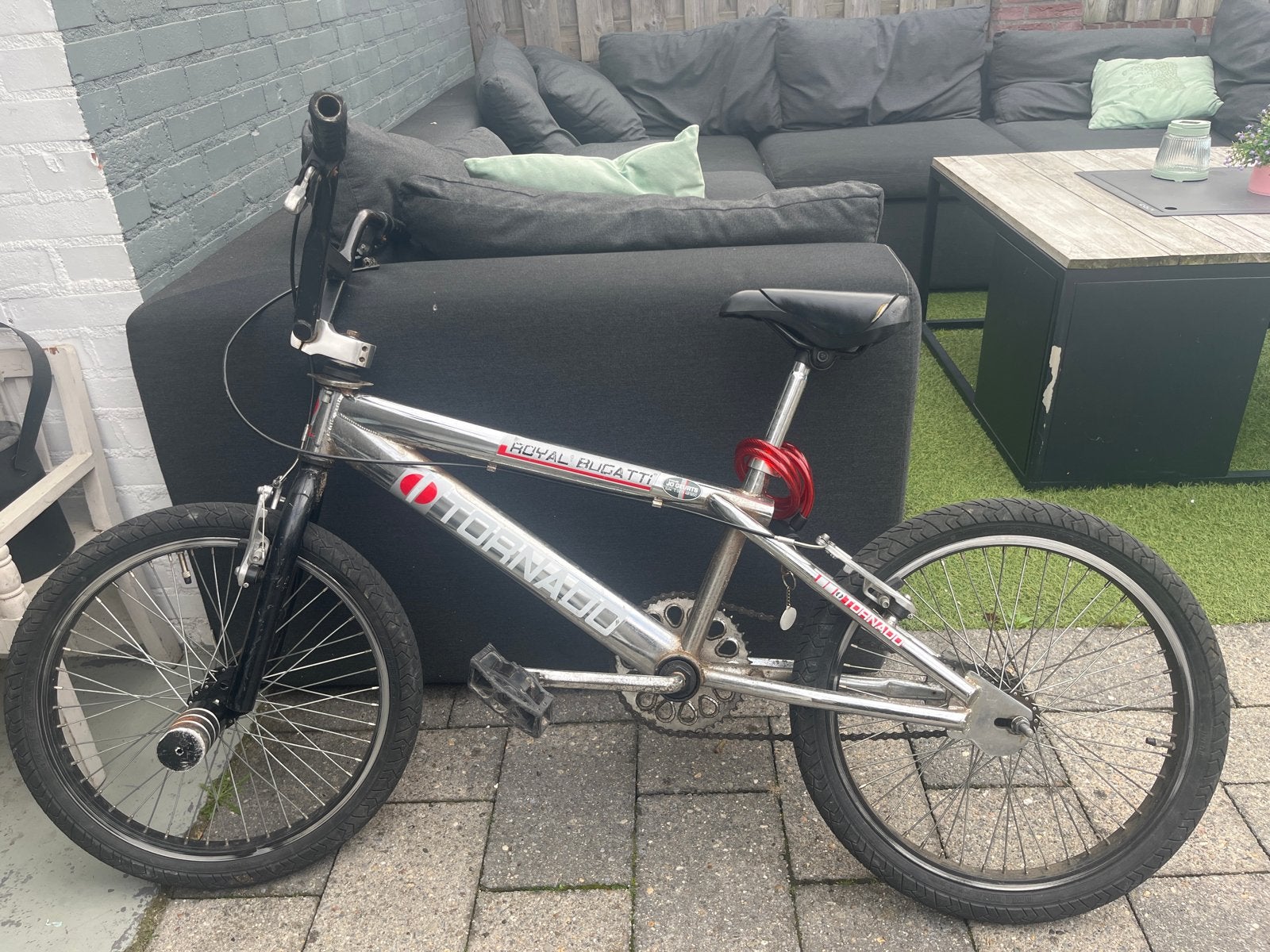 BMX Tornado Royal Bugatti - Goede staat, rechterrem defect, Ophalen, Gebruikt, Staal, Velgrem