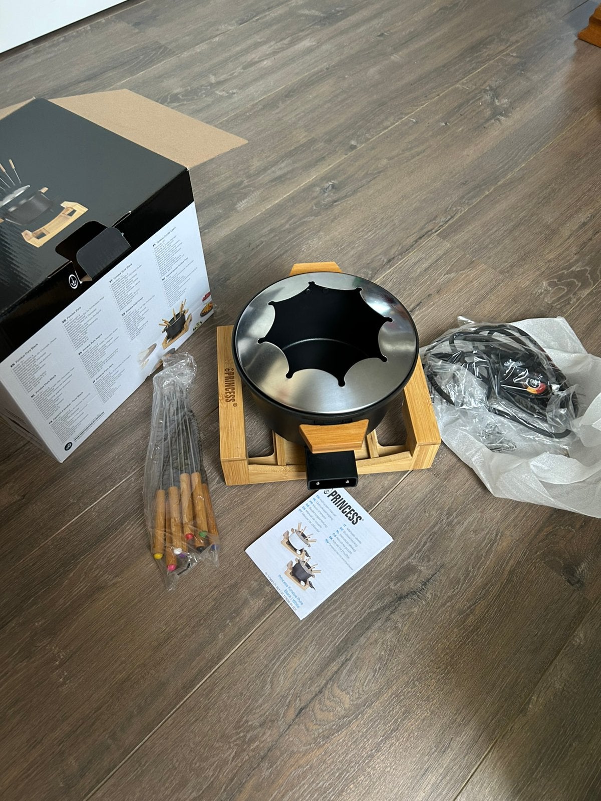 Princess fonduepan, Ophalen, Zo goed als nieuw, Elektrisch, Fonduepan