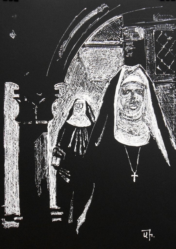 "Verlaat de Tempel"  Schilderij, Antiek en Kunst, Kunst | Schilderijen | Modern, Verzenden