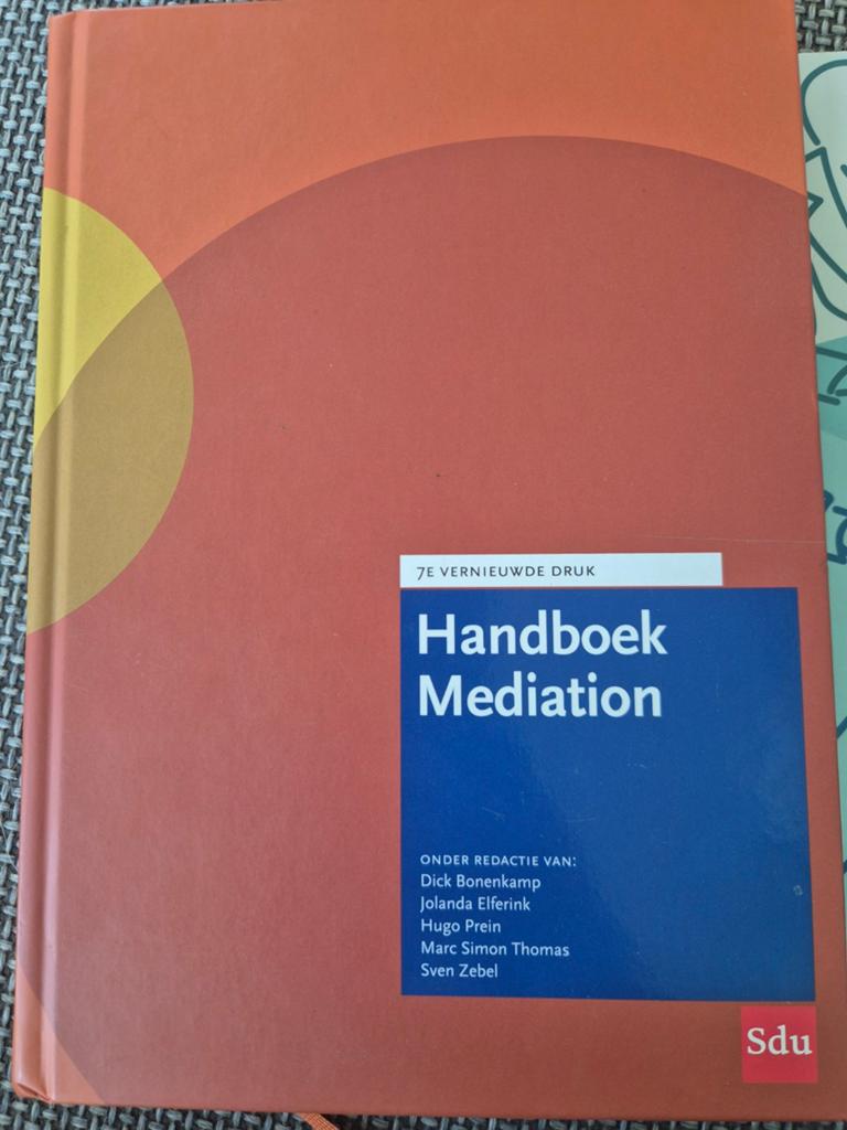 Handboek Mediation & Beroepsvaardigheden Mediator (2 boeken), Boeken, Studieboeken en Cursussen, Ophalen of Verzenden