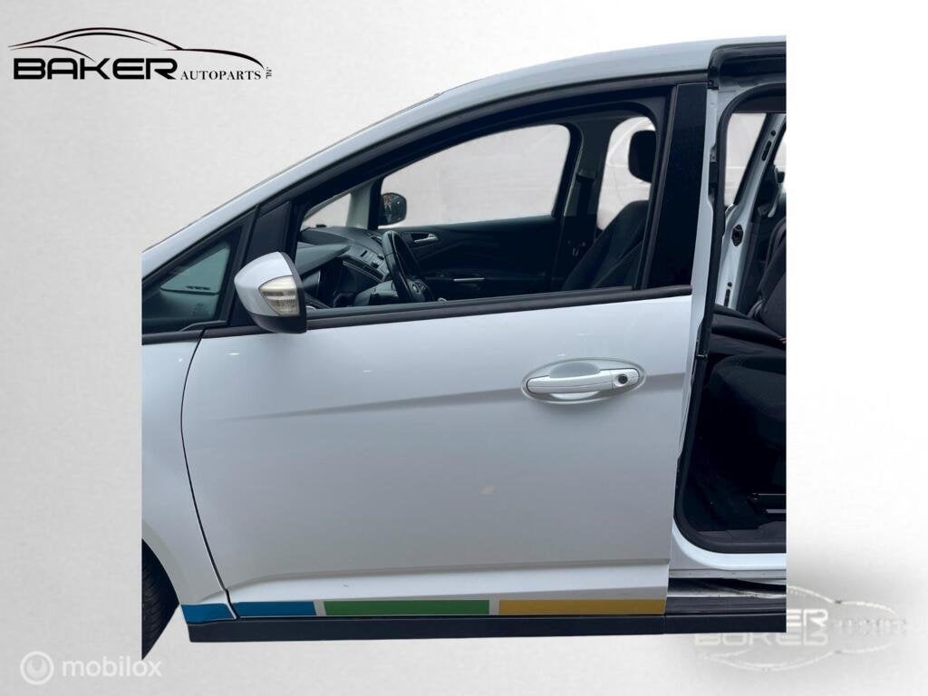 Portier linksvoor wit Ford Grand C-Max ('10-'18), Auto-onderdelen, Gebruikt, Ford, Deur, Voor