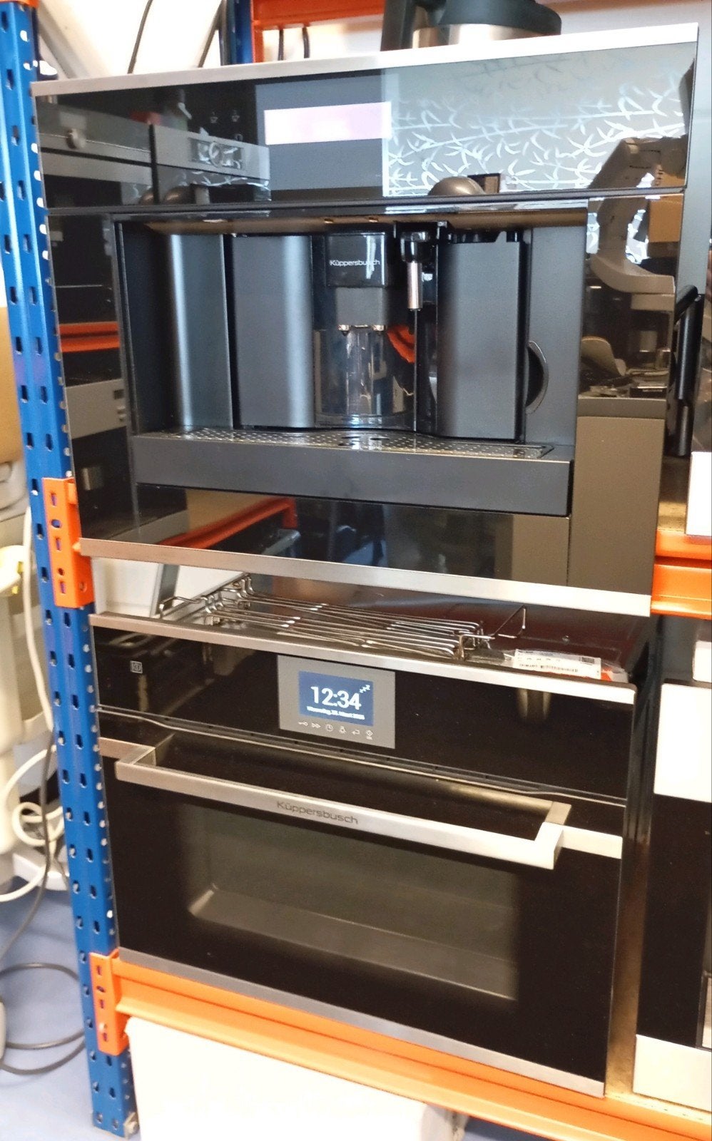 Kuppersbusch Inbouw Koffiemachine en Combi Oven Set, Ophalen, Zo goed als nieuw, Combi, Koffiebonen