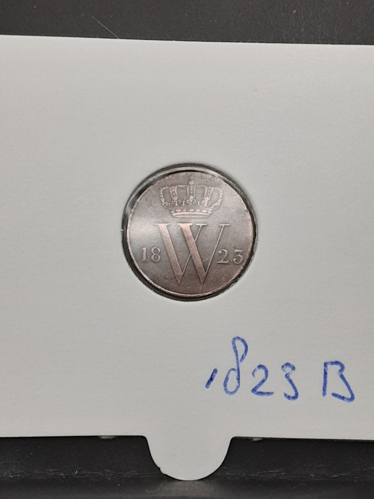 1/2 cent 1823 B Koning Willem I, Postzegels en Munten, Munten | Nederland, Verzenden, Koning Willem I, Overige waardes, Losse munt