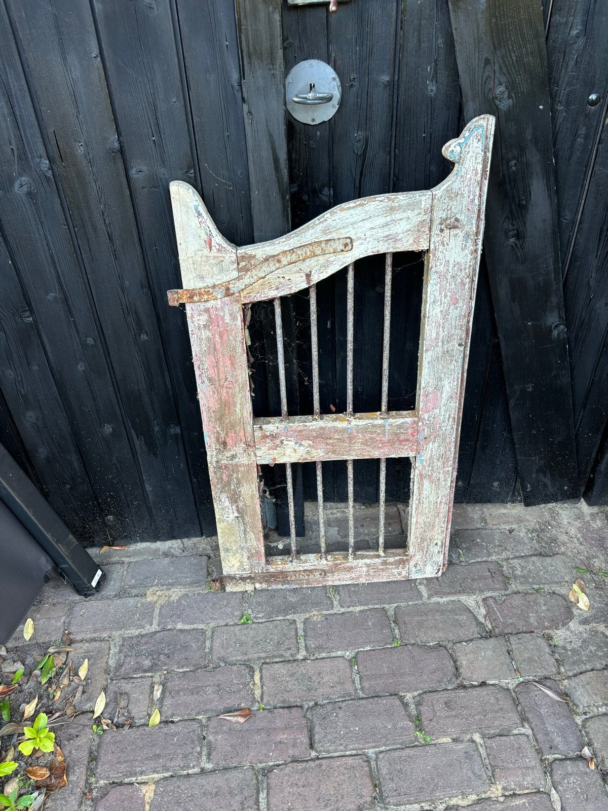 Antieke houten poortdeur - Rustieke decoratie, Antiek en Kunst, Ophalen