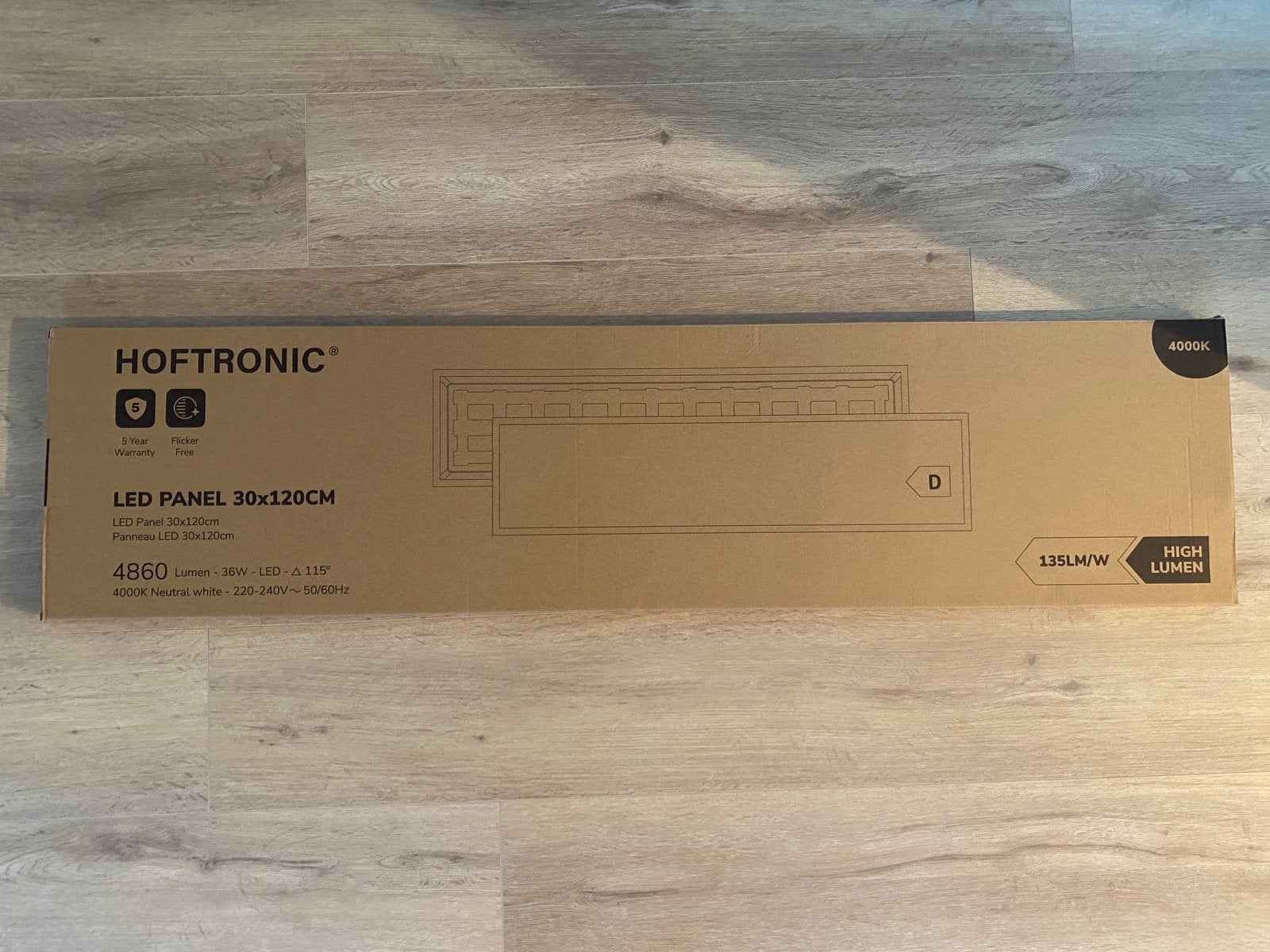 Led Paneel 120cm x 30cm, Ophalen, Zo goed als nieuw