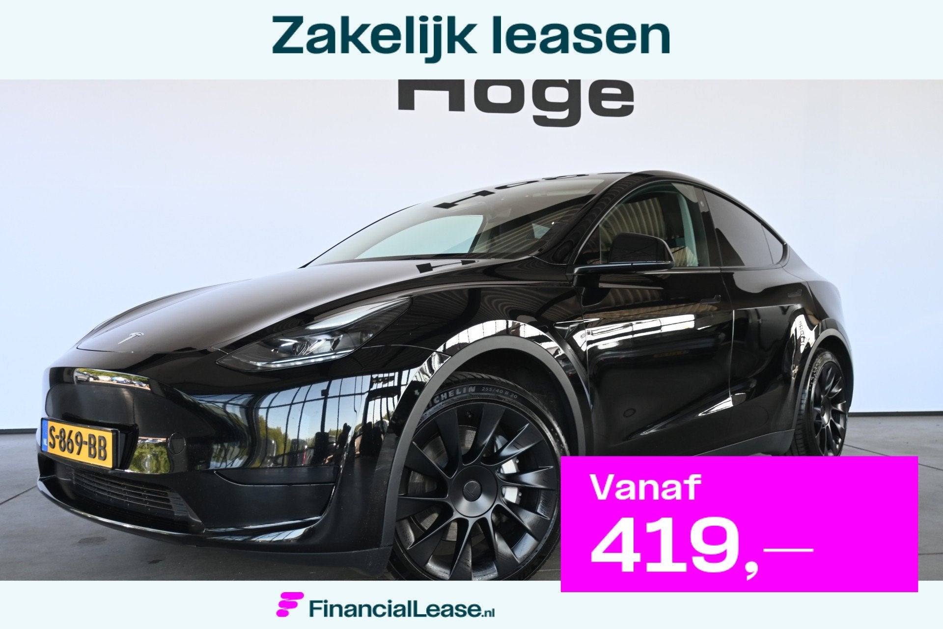 Tesla Model Y RWD 58 kWh SOH 92% Clima Navigatie Panoramadak, Automaat, Achterwielaandrijving, Gebruikt, Met garantie (alle)