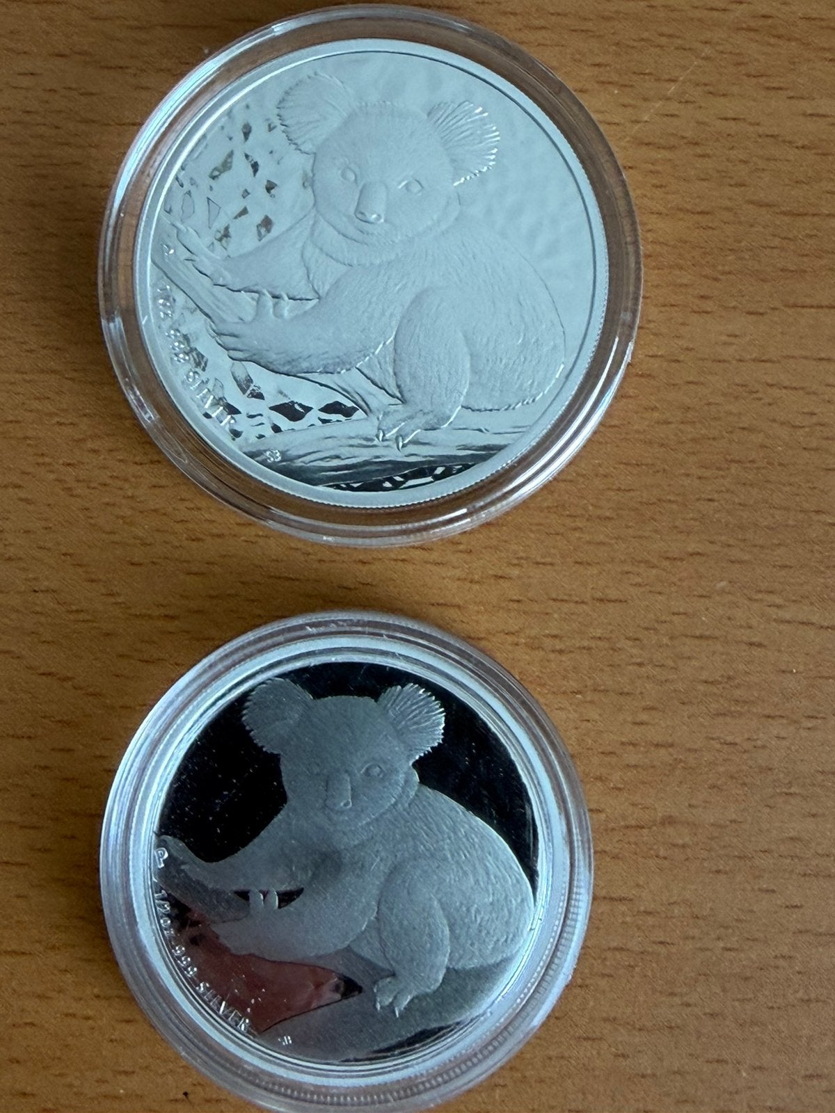 Koala 1 oz en 1/2 oz zilver 2009, Ophalen of Verzenden, Zilver
