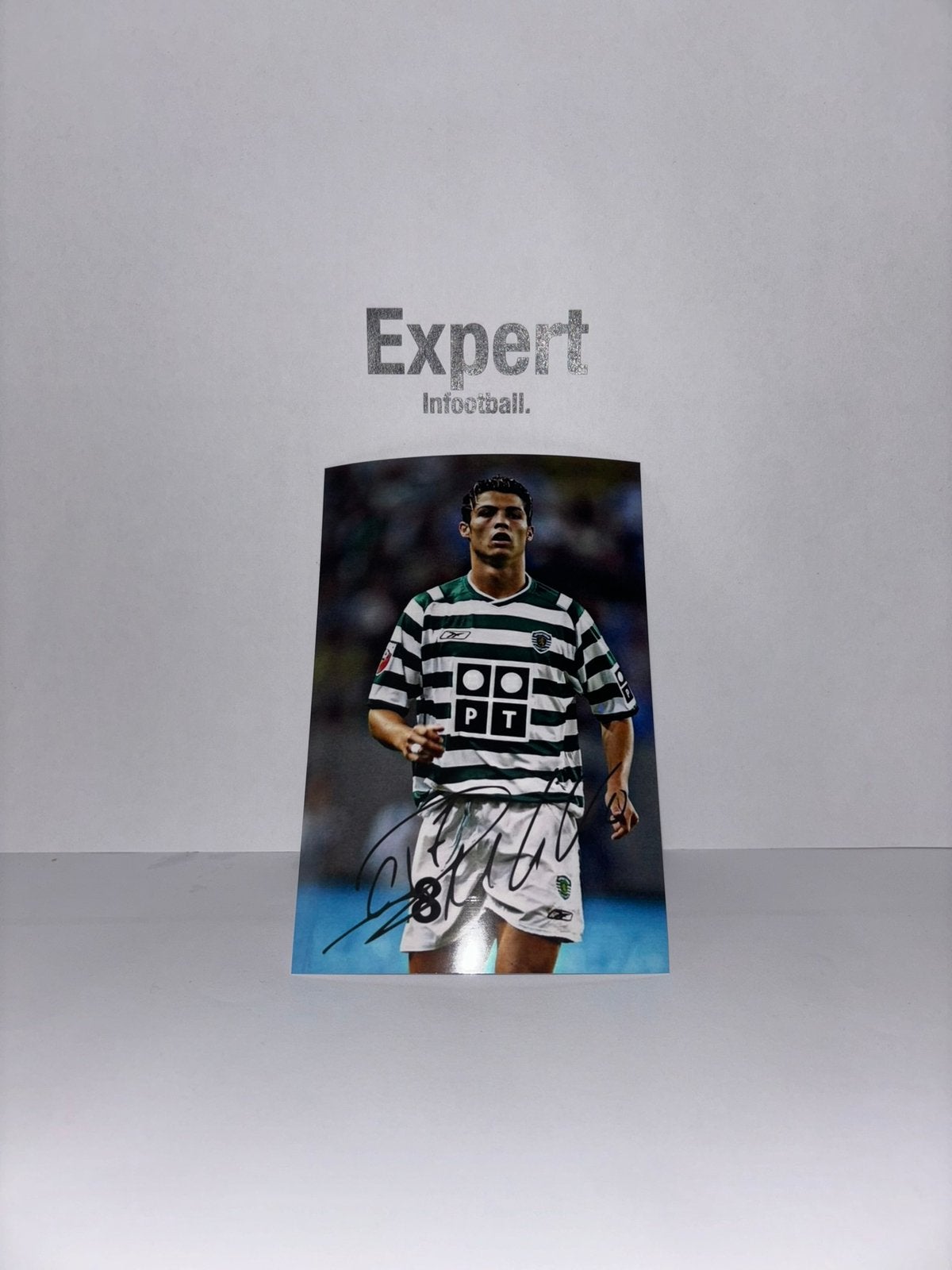 Ronaldo gesigneerde foto - sporting lissabon, Ophalen of Verzenden, Nieuw, Buitenlandse clubs, Spelerskaart