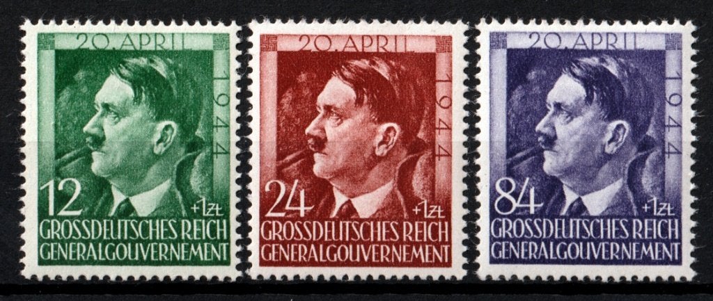 Polen, Duitse Bezetting, Adolf Hitler, Mi. 117-119 postfris, Verzenden, Polen, Postfris