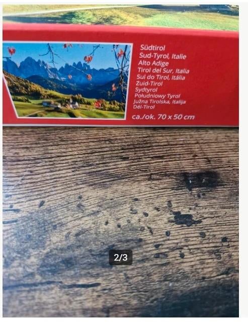 Puzzel Zuid Tirol, Italië 1000 stukjes h4, Ophalen of Verzenden, 500 t/m 1500 stukjes, Zo goed als nieuw, Legpuzzel