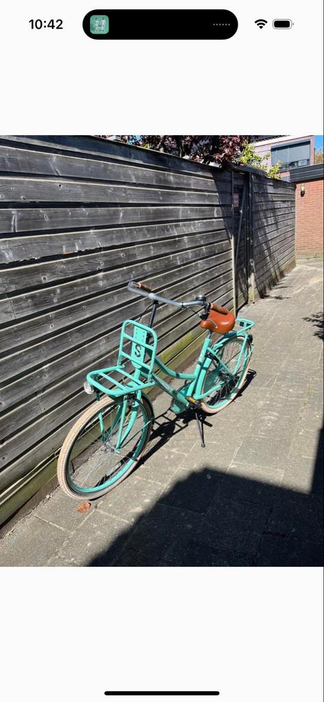 Spirit meisjesfiets met voordrager, Fietsen en Brommers, Ophalen, Velgrem, Handrem, Gebruikt