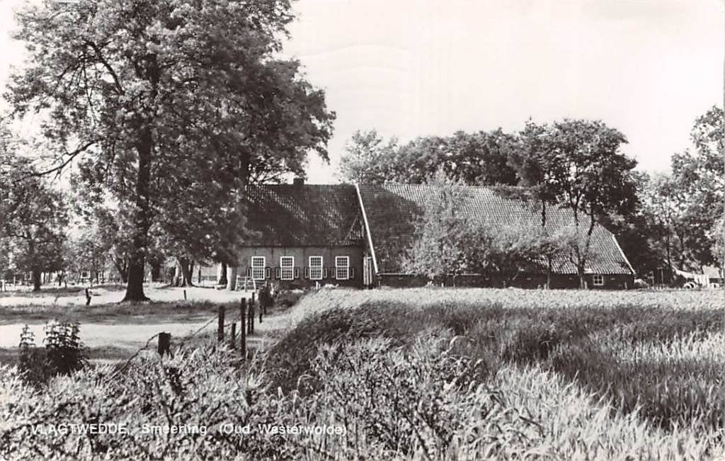 Vlagtwedde Smeerling Oud - Westerwolde Groningen, Verzenden, 1960 tot 1980, Gelopen, Groningen