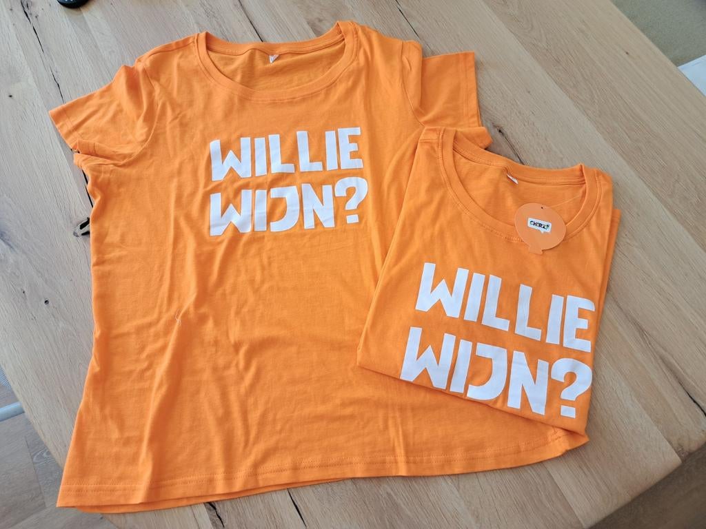 Oranje t- shirts  maat L/ XL, Ophalen, Nieuw, Kostuum, Oranje of Koningsdag