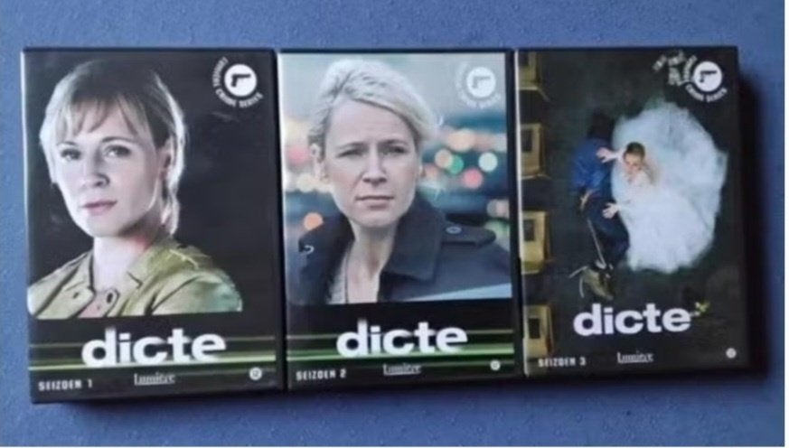 DVD Dicte seizoen 1 t/m 3 compleet (Lumière), Cd's en Dvd's, Vanaf 12 jaar, Ophalen, Zo goed als nieuw, Overige genres
