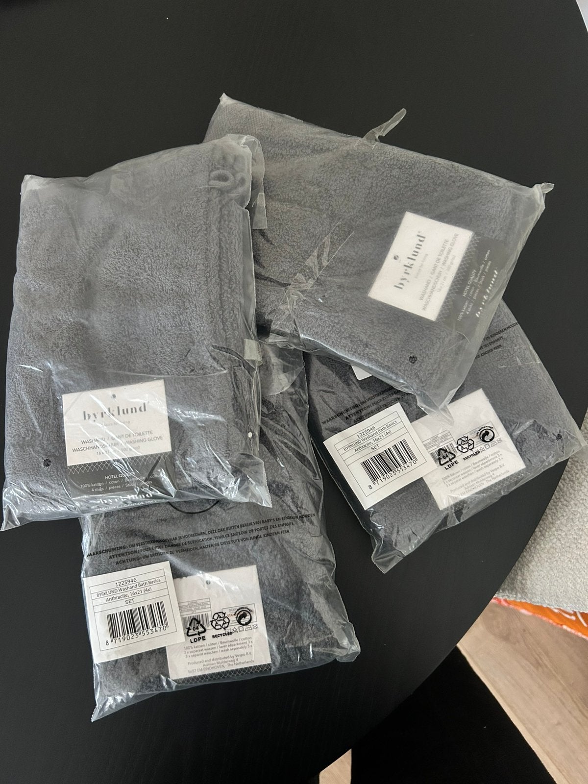 Byrklund washandjes, Ophalen of Verzenden, Zo goed als nieuw, Wit