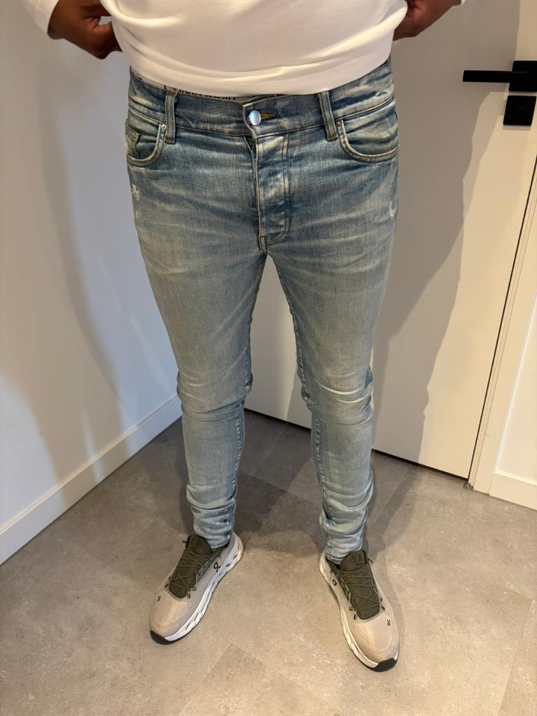 Amiri broek, Ophalen of Verzenden, Zo goed als nieuw, Blauw, W28 - W29 (confectie 36)