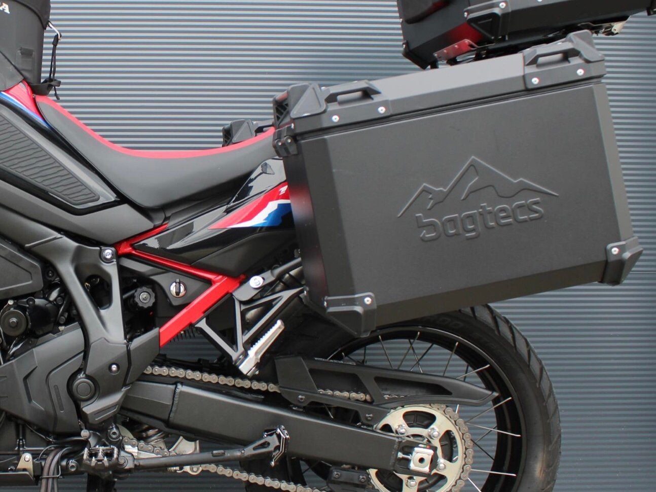 Set zijkoffers van bagtecs afkomst honda africa twin, Ophalen, Gebruikt