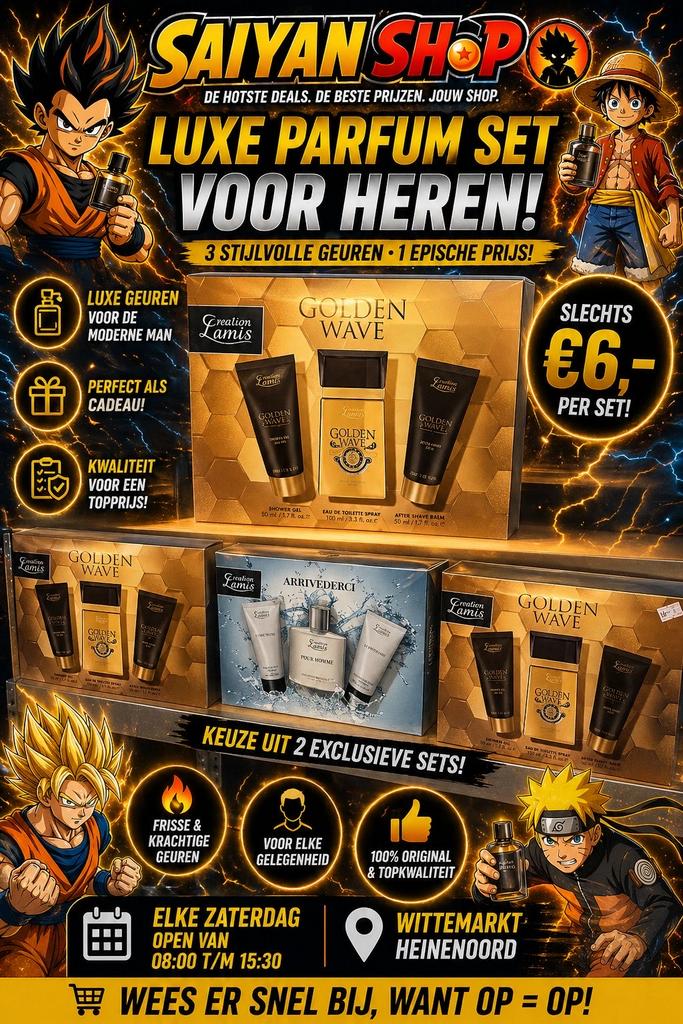Luxe Parfum Set voor Heren - 3 Stijlen, Topkwaliteit!, Ophalen, Nieuw