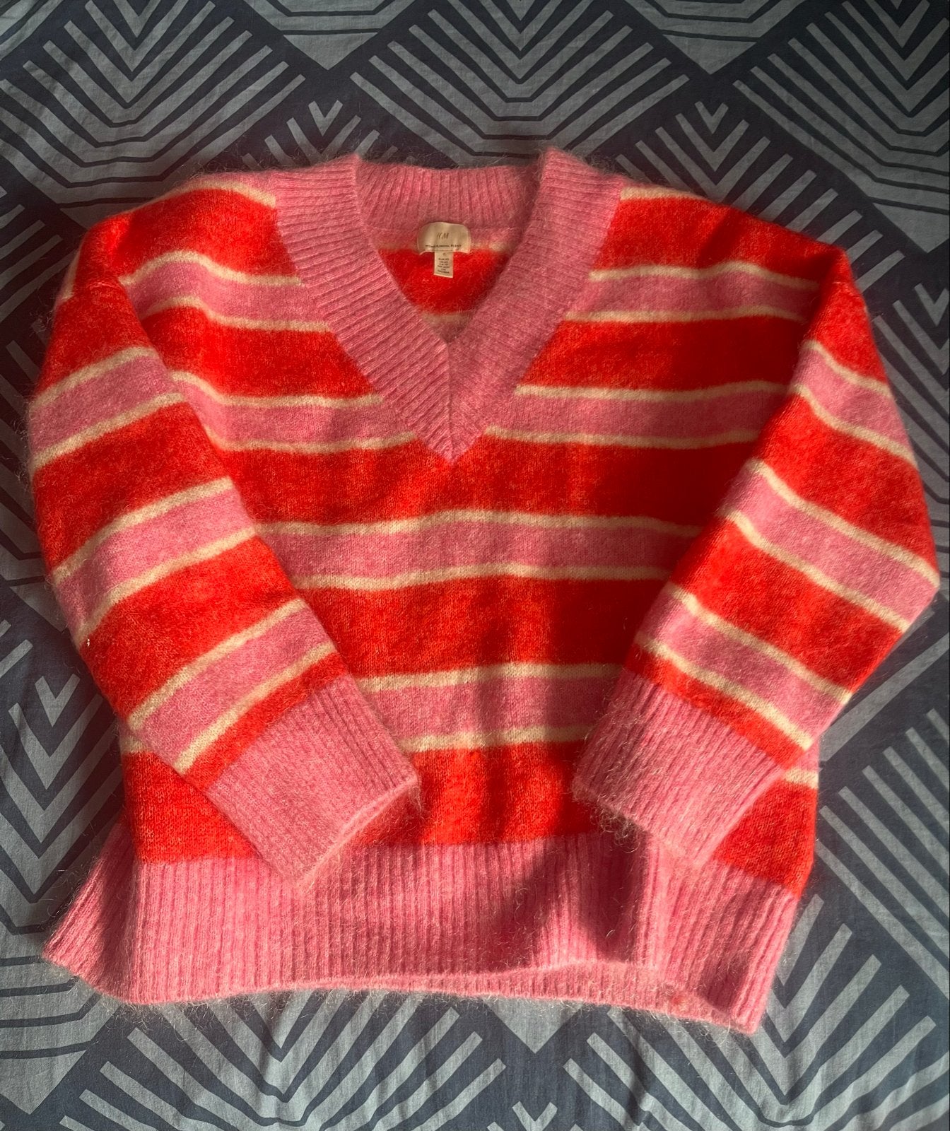 H&M Premium Mohair/Wol Trui XS Oversized Zacht Warm, Ophalen of Verzenden, Zo goed als nieuw, Maat 34 (XS) of kleiner, Meerkleurig