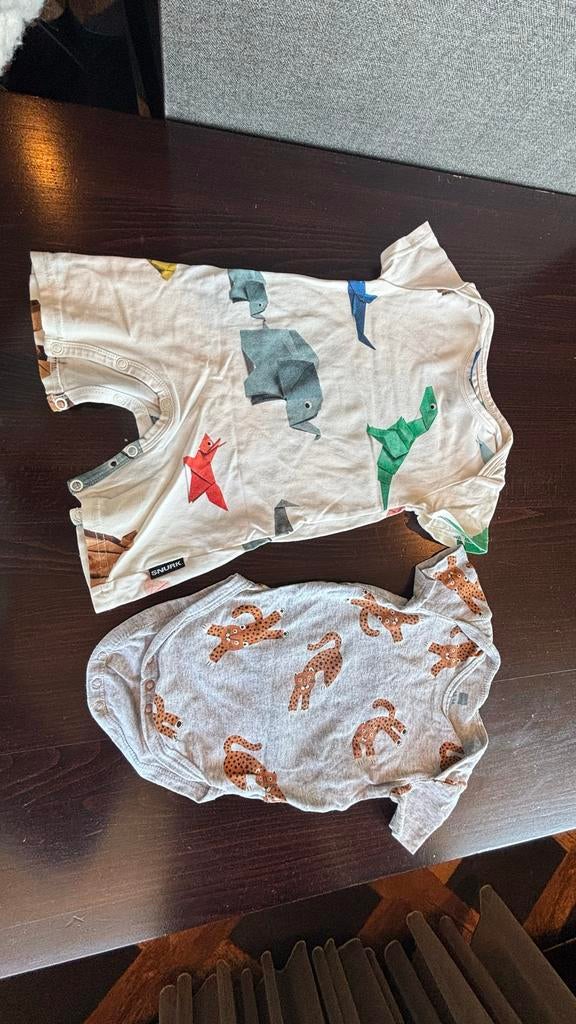 Schattige Snurk boxpakje dierenprint - Tijger romper - 62/68, Ophalen of Verzenden, Gebruikt, Jongetje of Meisje