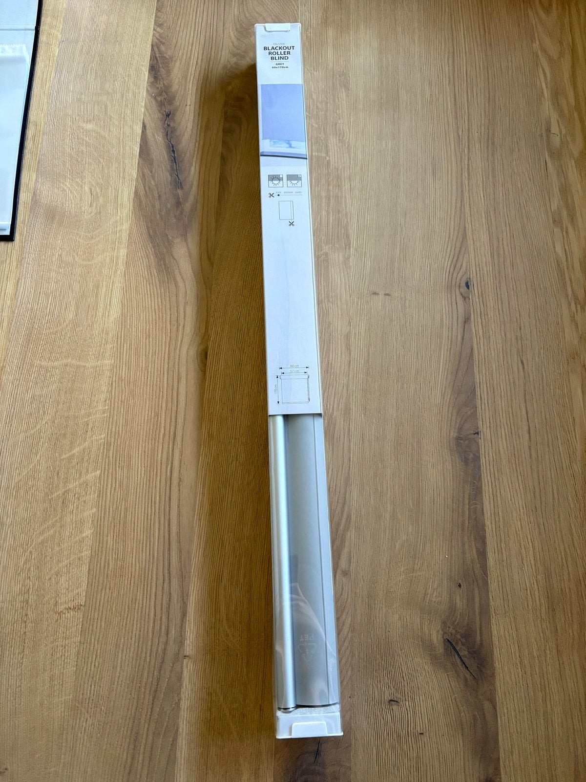 FALSTER Verduisterend Rolgordijn Grijs 60x170cm Nieuw, Overige merken, Verduisterend, Nieuw, Ophalen of Verzenden