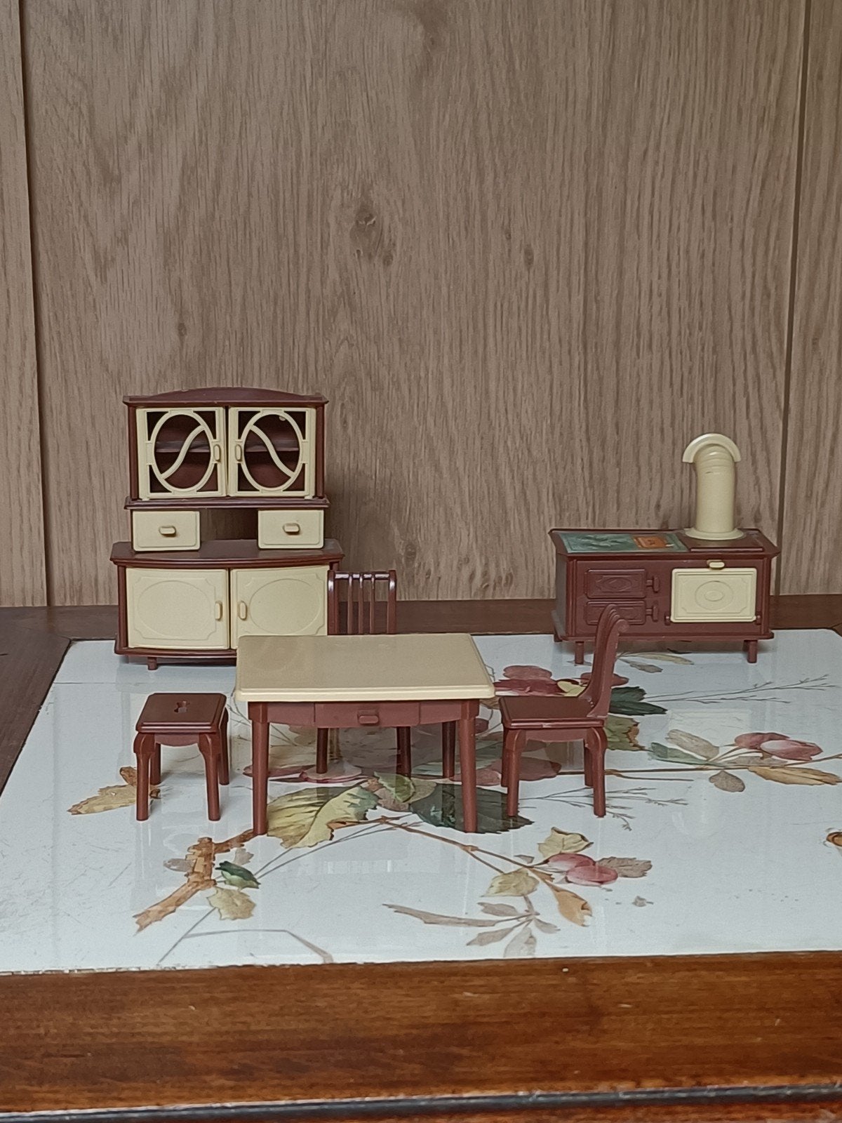 Vintage keuken setje poppenhuis jaren '70 (Lundby formaat), Ophalen of Verzenden, Gebruikt, Poppenhuis