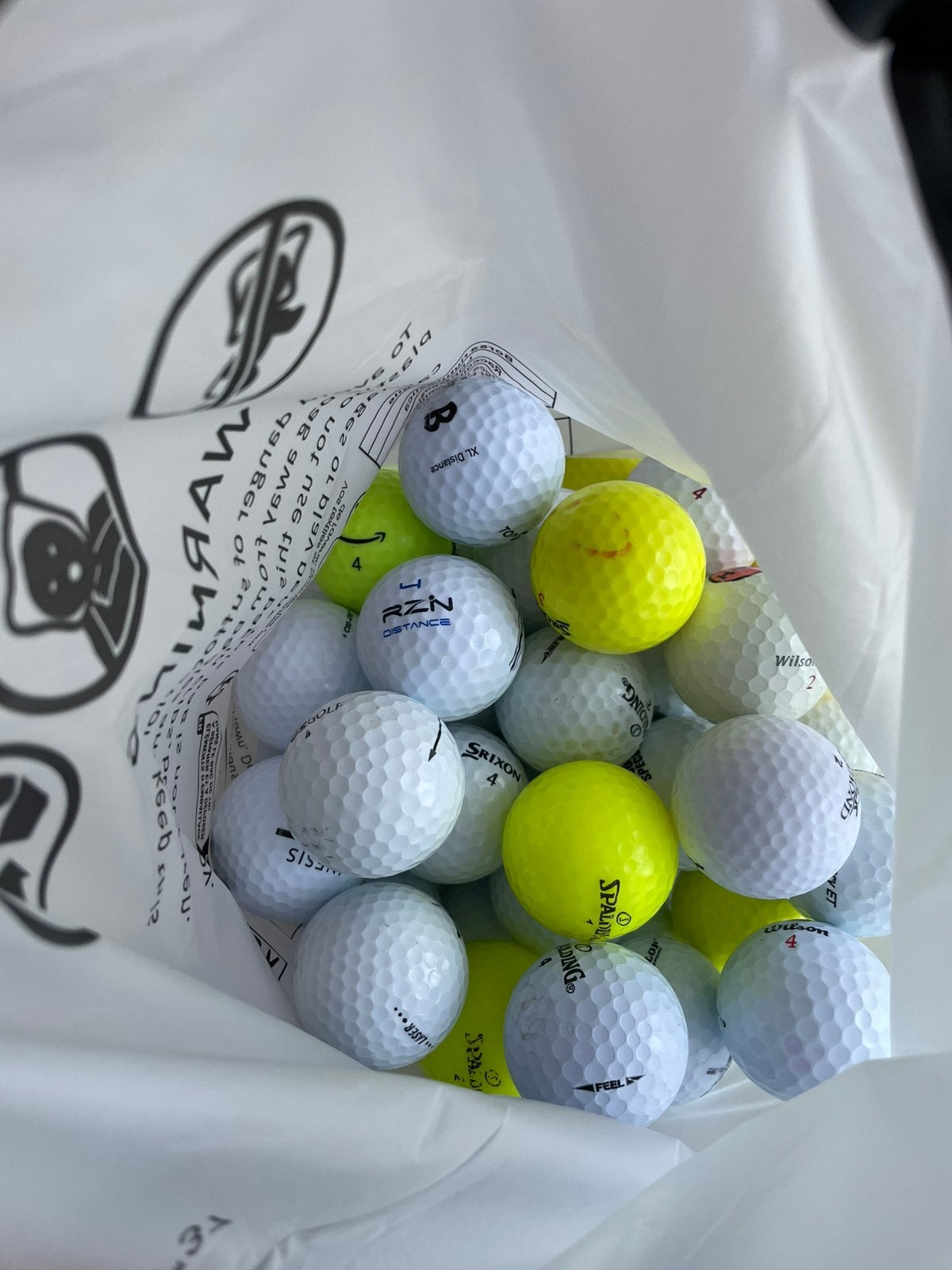 50x Gebruikte Golfballen diverse merken, Ophalen of Verzenden, Gebruikt, Bal(len)