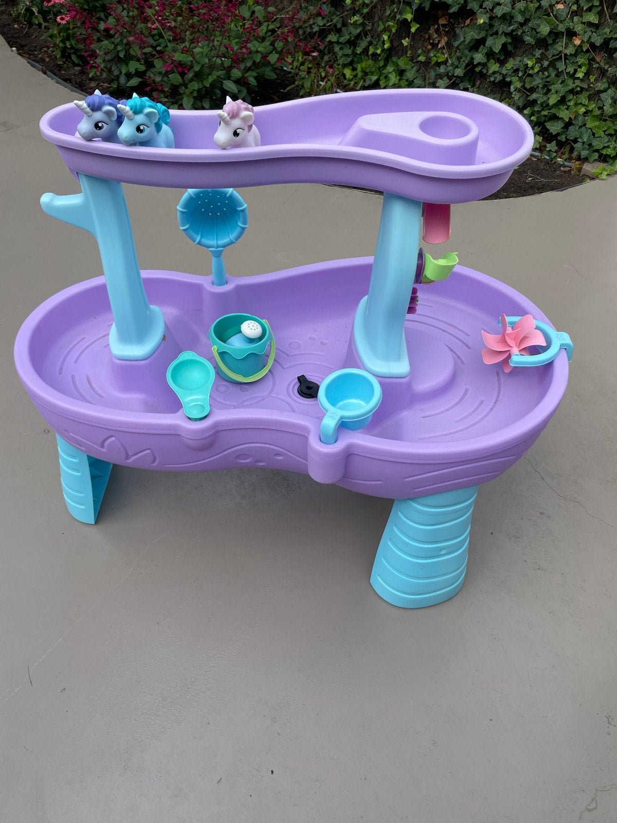 Eenhoorn Water- en Zandtafel met Accessoires, Ophalen of Verzenden, Gebruikt